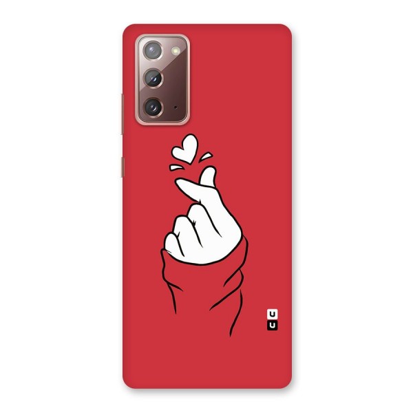 Korean Love Sign Back Case for Galaxy Note 20