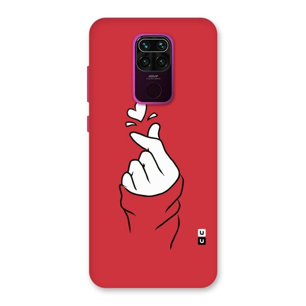 Korean Love Sign Back Case for Redmi Note 9