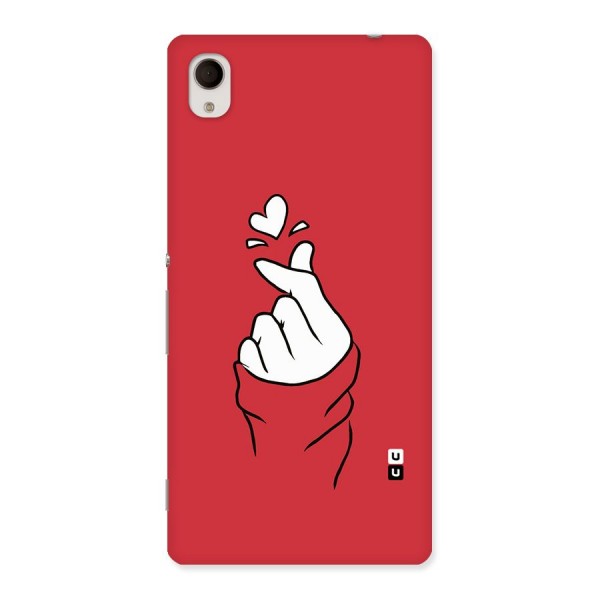 Korean Love Sign Back Case for Sony Xperia M4