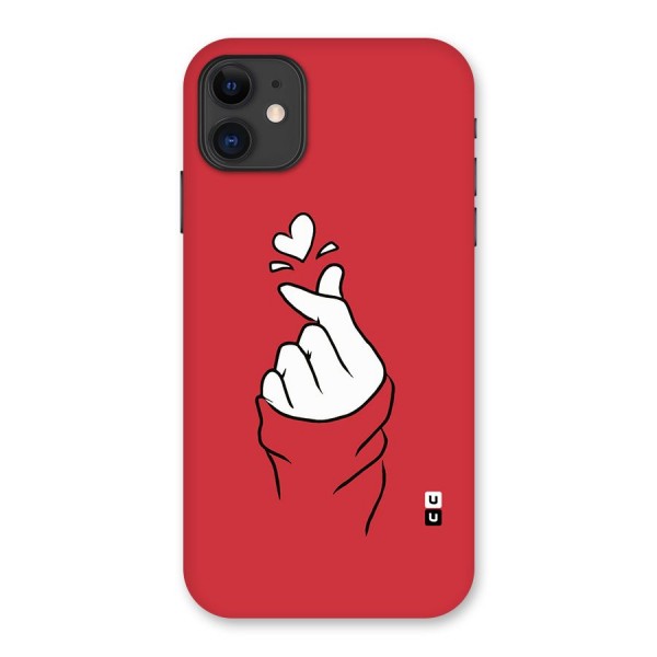 Korean Love Sign Back Case for iPhone 11