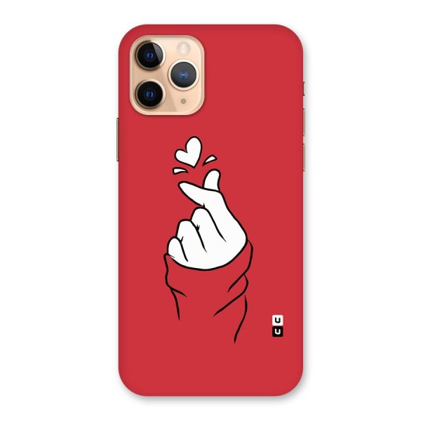 Korean Love Sign Back Case for iPhone 11 Pro