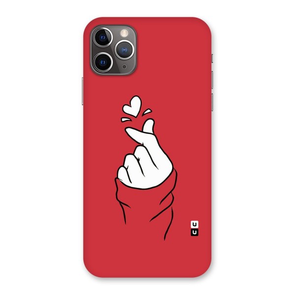 Korean Love Sign Back Case for iPhone 11 Pro Max