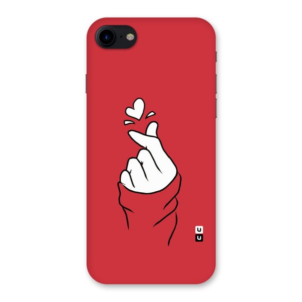 Korean Love Sign Back Case for iPhone SE 2020