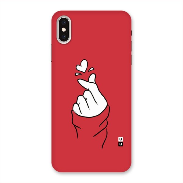 Korean Love Sign Back Case for iPhone XS Max