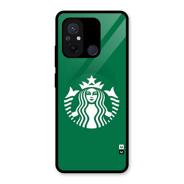 Lady StarBucks Glass Back Case for Redmi 12C