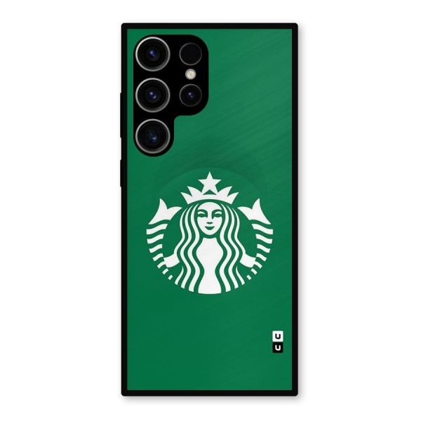 Lady StarBucks Metal Back Case for Galaxy S23 Ultra