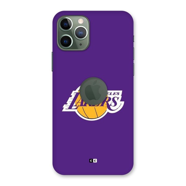 Lakers Angles Back Case for iPhone 11 Pro Logo Cut