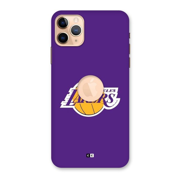 Lakers Angles Back Case for iPhone 11 Pro Max Logo Cut