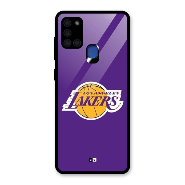 Lakers Angles Glass Back Case for Galaxy A21s