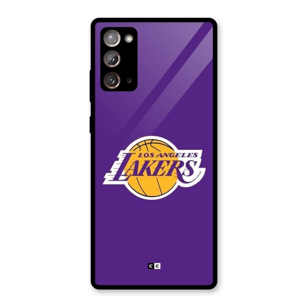 Lakers Angles Glass Back Case for Galaxy Note 20