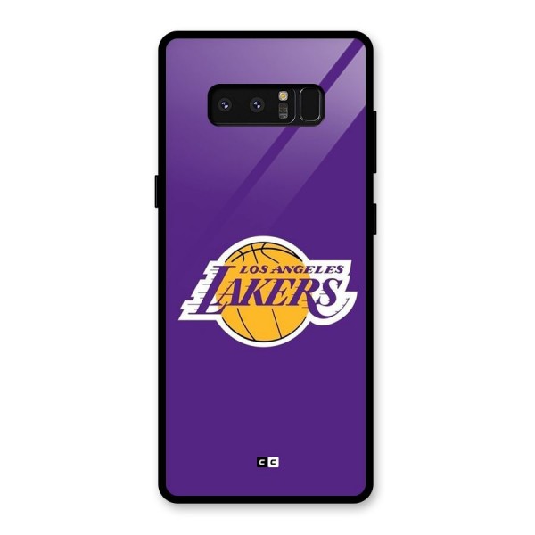 Lakers Angles Glass Back Case for Galaxy Note 8