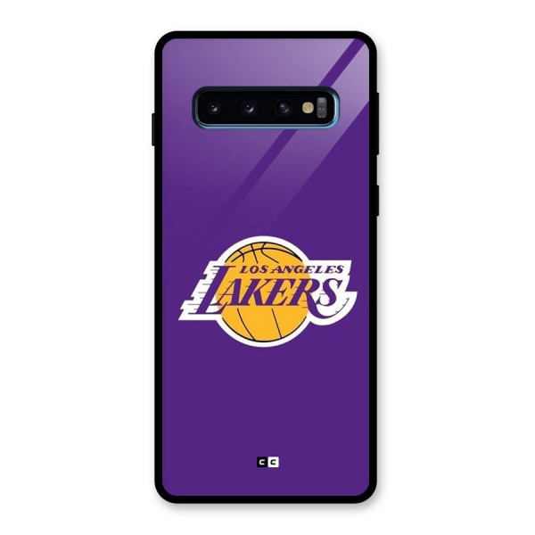Lakers Angles Glass Back Case for Galaxy S10
