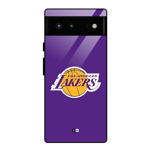 Lakers Angles Glass Back Case for Google Pixel 6