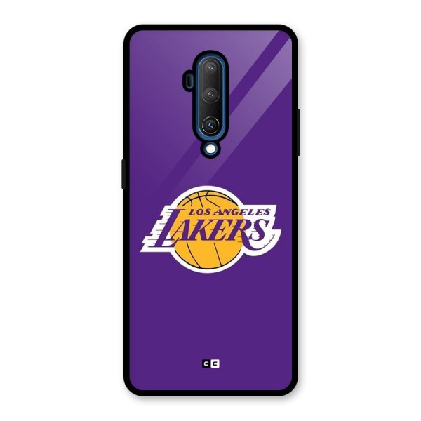 Lakers Angles Glass Back Case for OnePlus 7T Pro