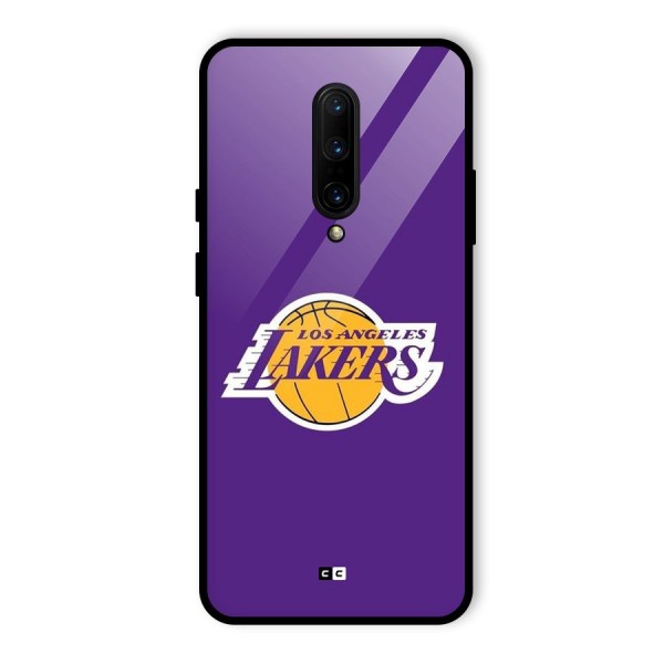 Lakers Angles Glass Back Case for OnePlus 7 Pro