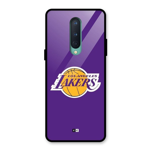 Lakers Angles Glass Back Case for OnePlus 8