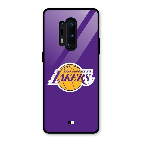 Lakers Angles Glass Back Case for OnePlus 8 Pro