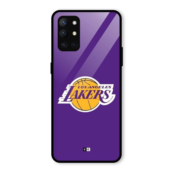 Lakers Angles Glass Back Case for OnePlus 9R