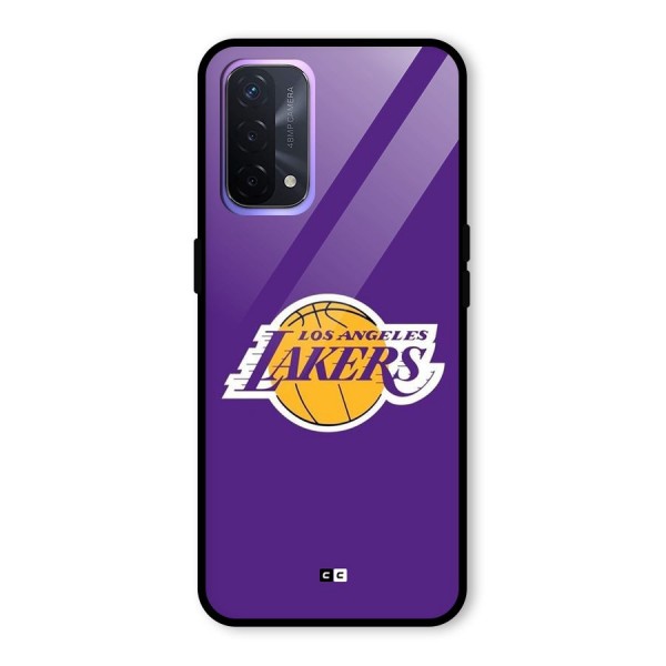 Lakers Angles Glass Back Case for Oppo A74 5G