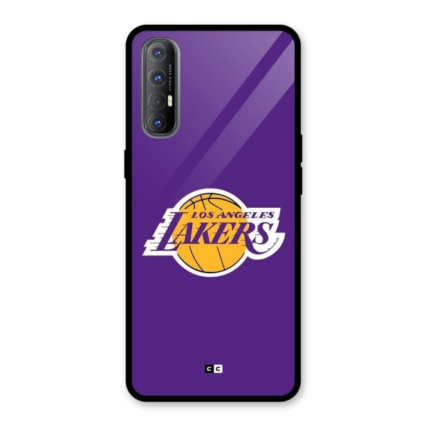 Lakers Angles Glass Back Case for Oppo Reno3 Pro