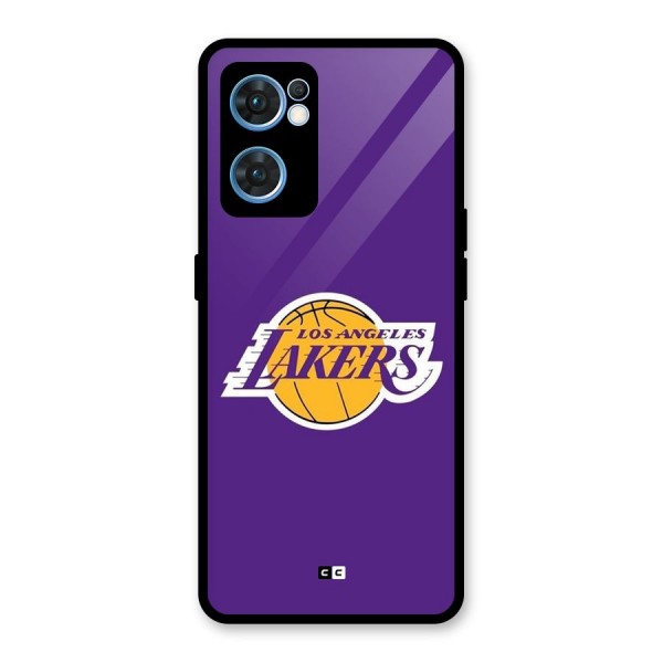 Lakers Angles Glass Back Case for Oppo Reno7 5G