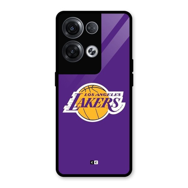 Lakers Angles Glass Back Case for Oppo Reno8 Pro 5G
