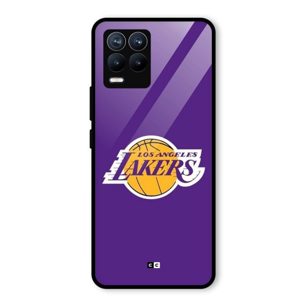 Lakers Angles Glass Back Case for Realme 8 Pro