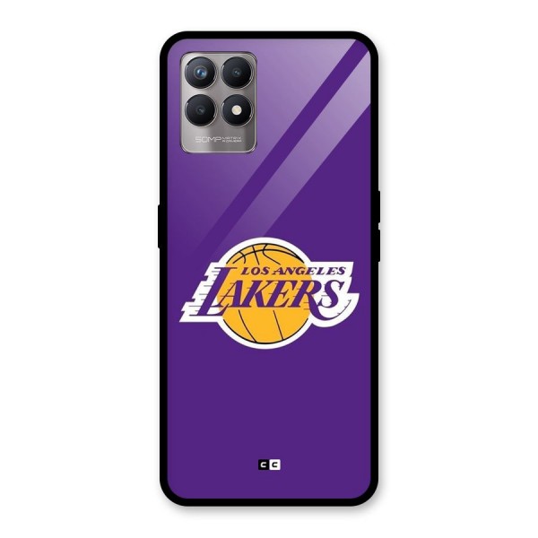 Lakers Angles Glass Back Case for Realme 8i