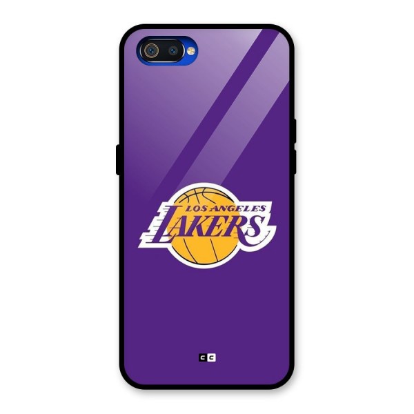 Lakers Angles Glass Back Case for Realme C2