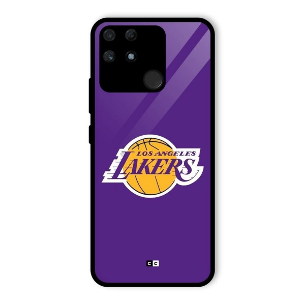 Lakers Angles Glass Back Case for Realme Narzo 50A