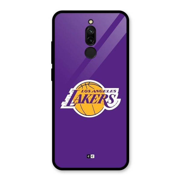 Lakers Angles Glass Back Case for Redmi 8