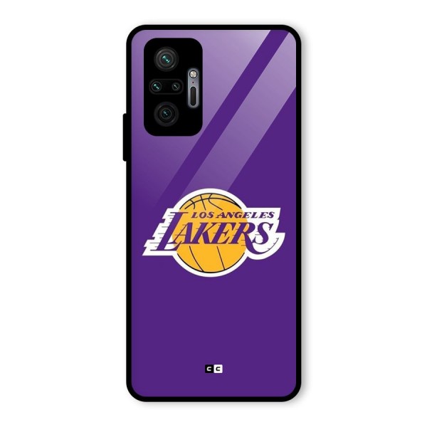 Lakers Angles Glass Back Case for Redmi Note 10 Pro Max