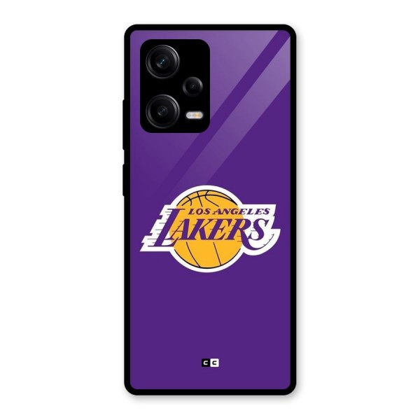 Lakers Angles Glass Back Case for Redmi Note 12 Pro
