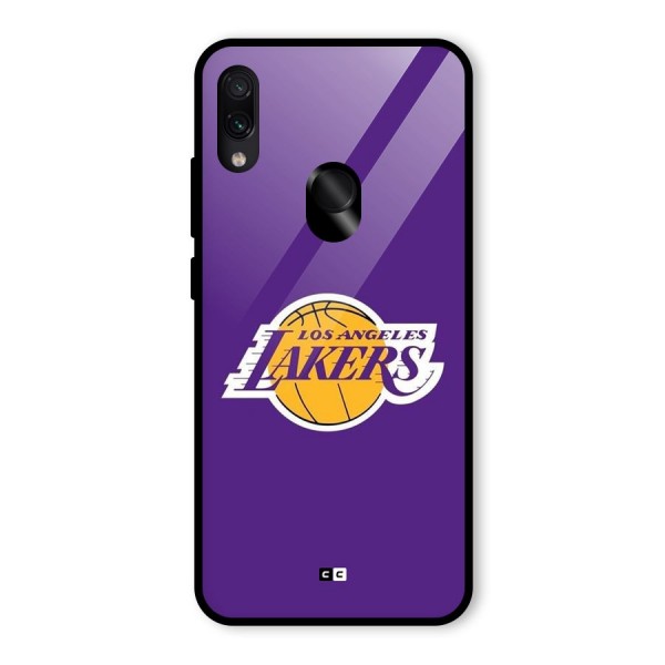Lakers Angles Glass Back Case for Redmi Note 7