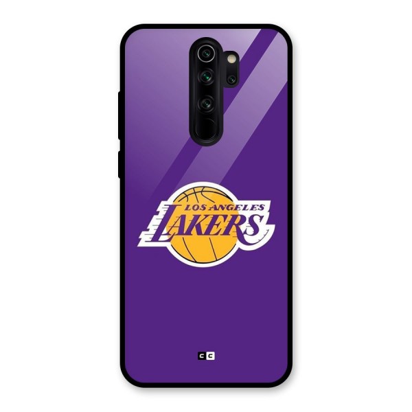 Lakers Angles Glass Back Case for Redmi Note 8 Pro