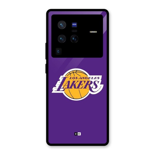 Lakers Angles Glass Back Case for Vivo X80 Pro