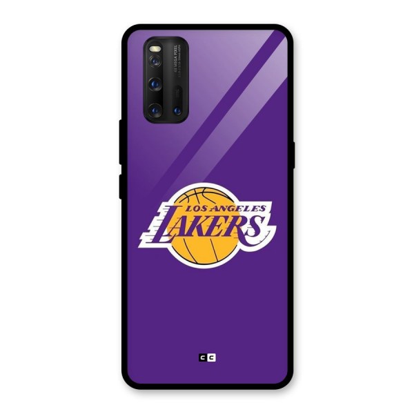 Lakers Angles Glass Back Case for Vivo iQOO 3