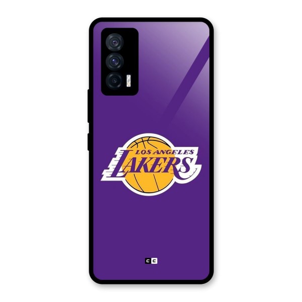 Lakers Angles Glass Back Case for Vivo iQOO 7 5G