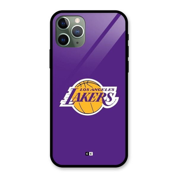 Lakers Angles Glass Back Case for iPhone 11 Pro