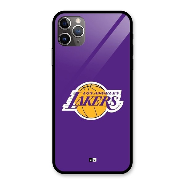 Lakers Angles Glass Back Case for iPhone 11 Pro Max
