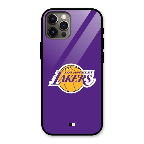 Lakers Angles Glass Back Case for iPhone 12 Pro