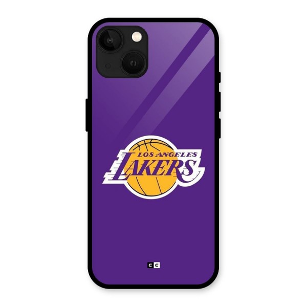 Lakers Angles Glass Back Case for iPhone 13