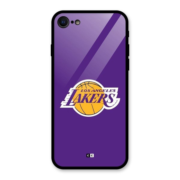 Lakers Angles Glass Back Case for iPhone 7