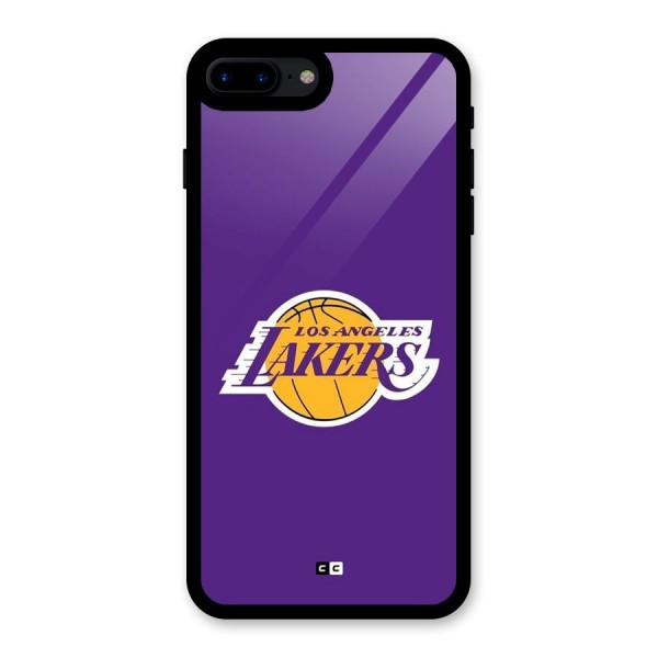 Lakers Angles Glass Back Case for iPhone 8 Plus