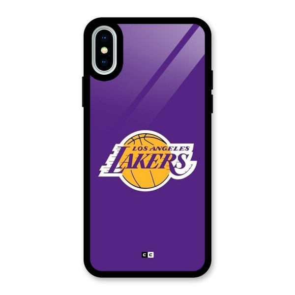 Lakers Angles Glass Back Case for iPhone X
