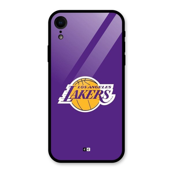 Lakers Angles Glass Back Case for iPhone XR