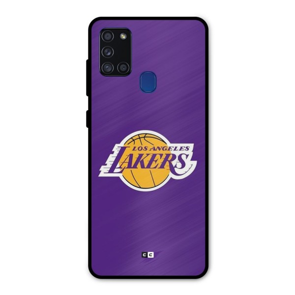 Lakers Angles Metal Back Case for Galaxy A21s