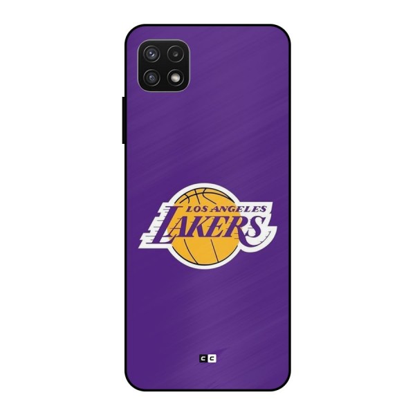 Lakers Angles Metal Back Case for Galaxy A22 5G
