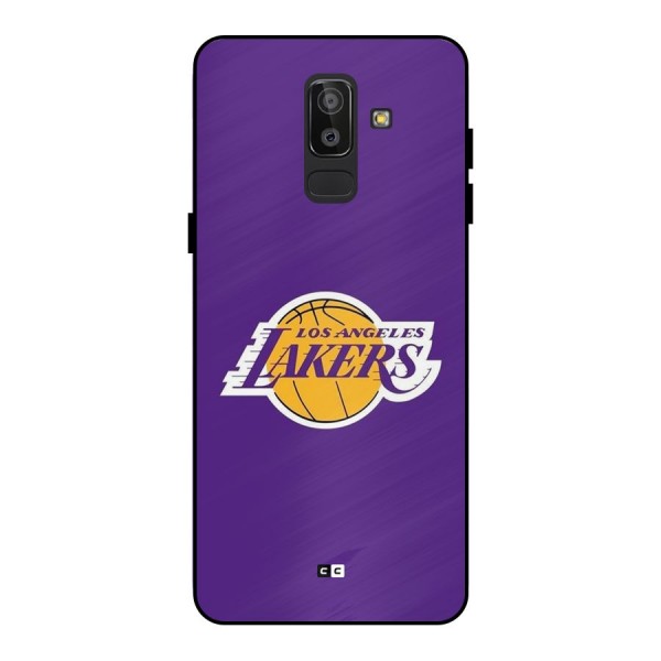 Lakers Angles Metal Back Case for Galaxy J8