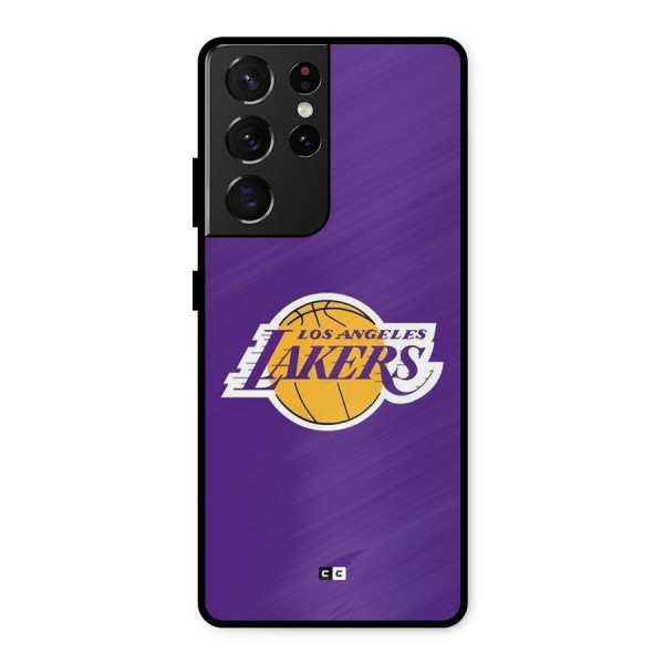 Lakers Angles Metal Back Case for Galaxy S21 Ultra 5G